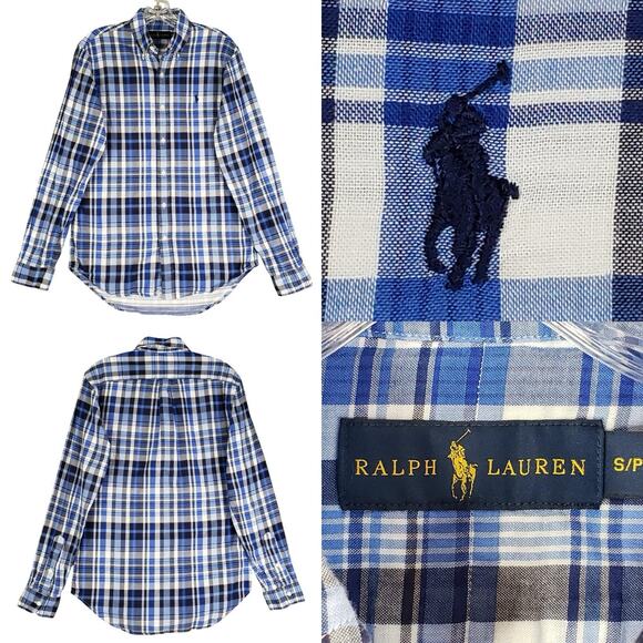 Polo Ralph Lauren Other - Polo Ralph Lauren Shirt Oxford Button Down LS Men’s Size Small S Blue Plaid
